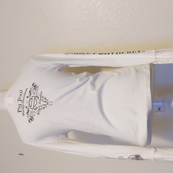 Harley Davidson white long sleeve Tshirt size S - Picture 4 of 9